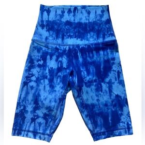 Lululemon Align Super High Rise Biker Shorts Size 4 Game Day Blue 10”